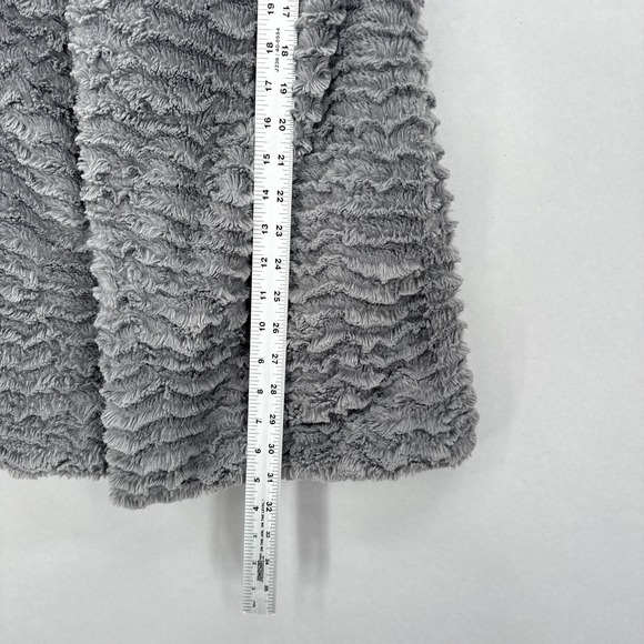 Patagonia Coat Womens Small Gray Jacket Fuzzy Textured Teddy PELAGE High Collar - Picture 12 of 14